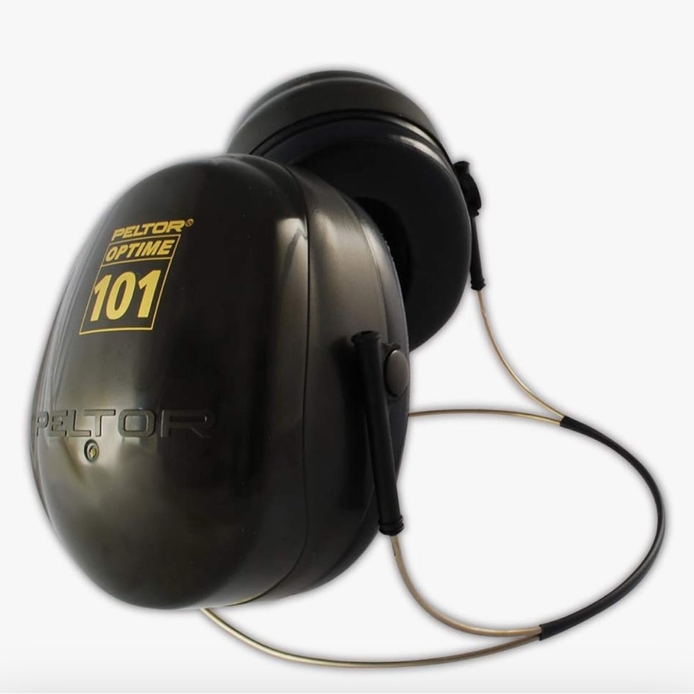 Peltor Optime 101 Non-electronic Behind-the-Neck Muffs, NPR 26 dB, Black, Stndrd